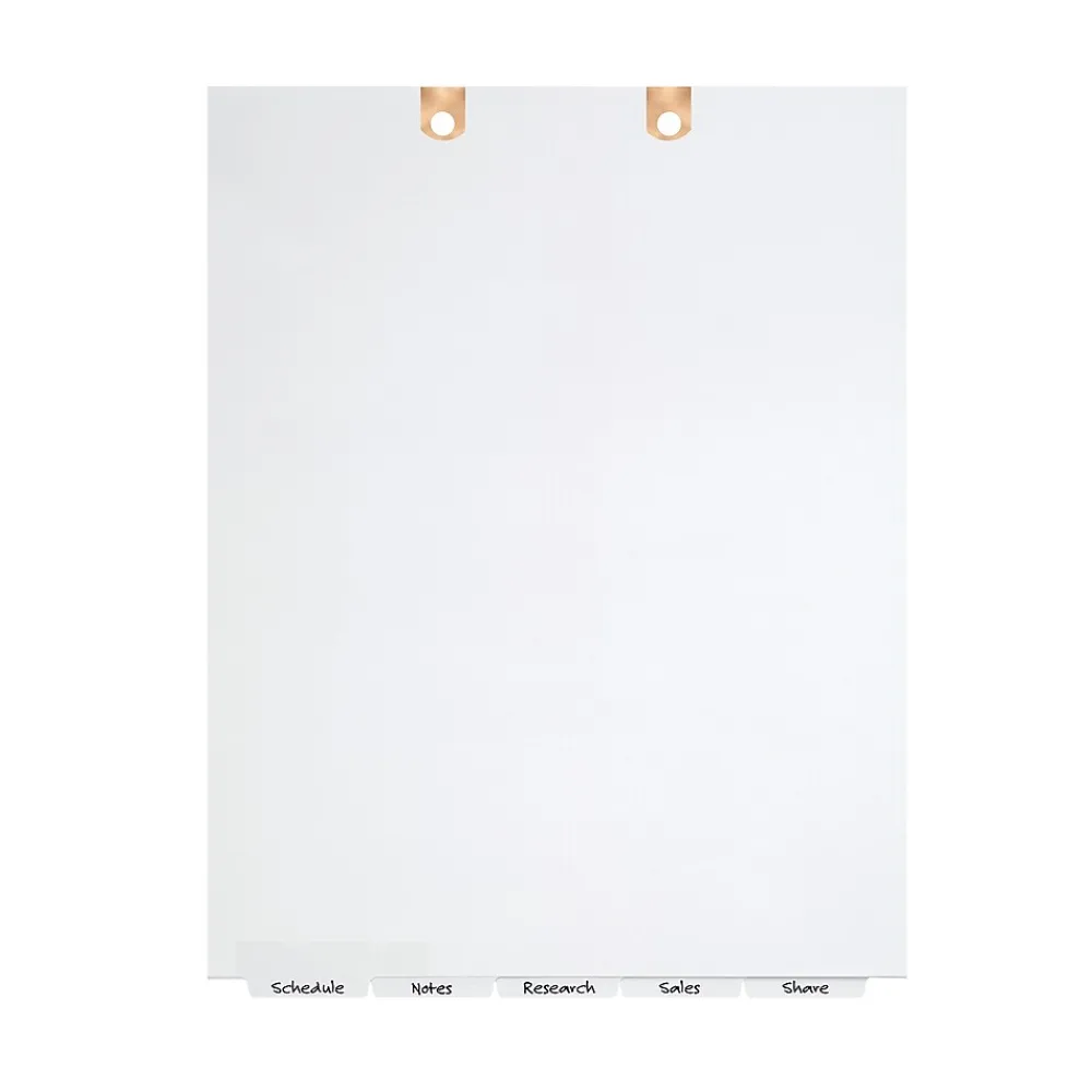 Dividers|Avery Narrow Write & Erase Paper Dividers for Classification Folders, 5 Tabs, Bottom Tabs (13164)
