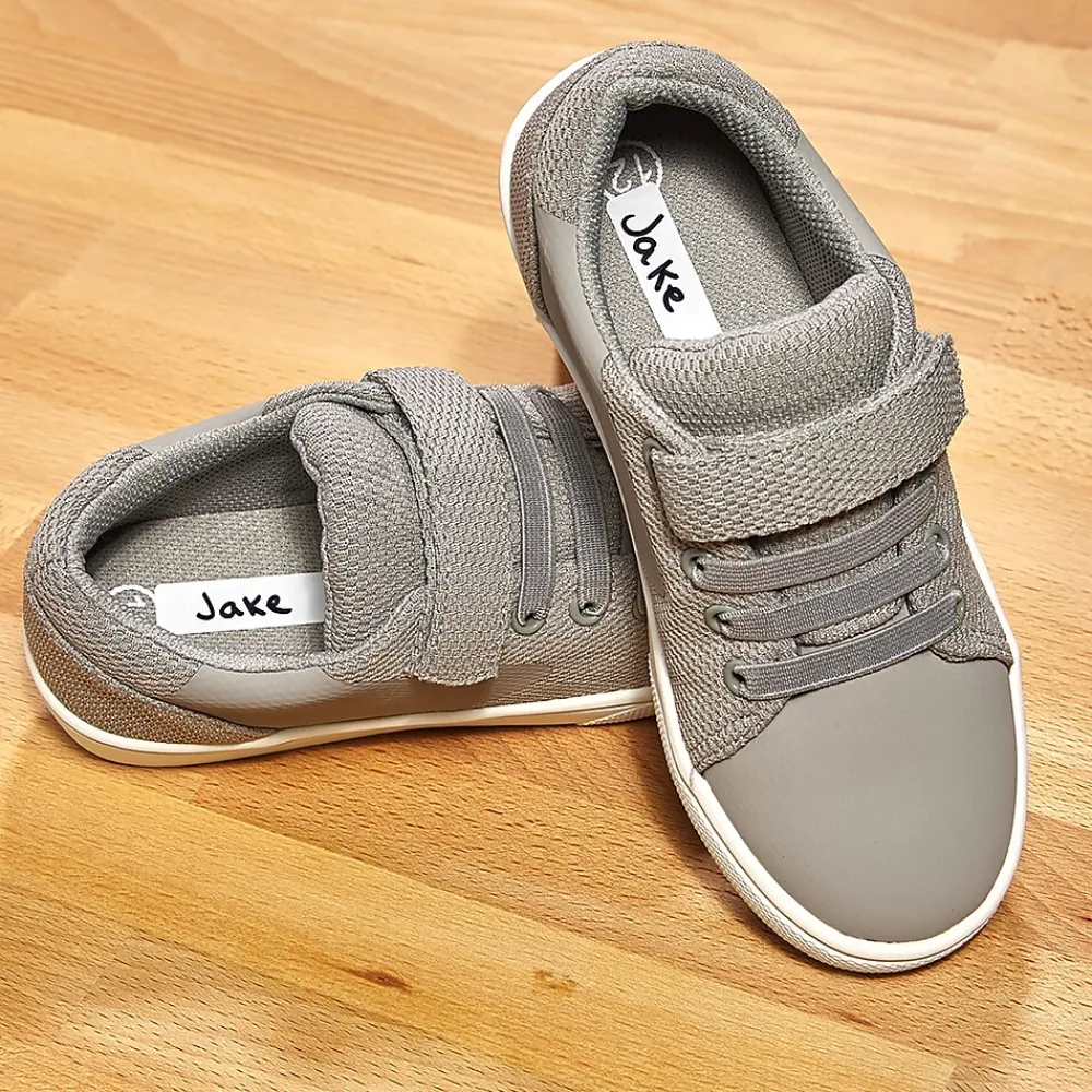 Labels|Avery No-Iron Fabric Labels on 4" x 6" Sheets, 1/2" x 1-3/4", White, Non-Printable, 54 Labels/Pack (40720)