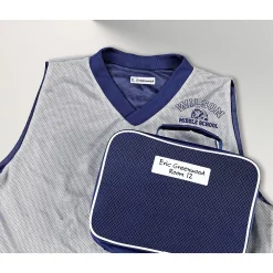 Labels|Avery No-Iron Fabric Labels, Assorted Shapes and Sizes, White, Non-Printable, 45 Labels/Pack (40700)