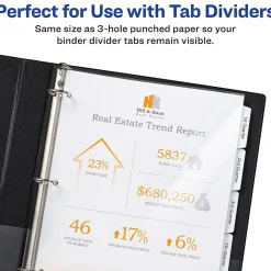 Sheet Protectors|Avery Page Size Heavyweight Sheet Protectors, 8.5