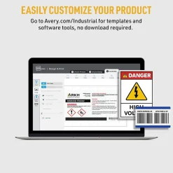 Labels|Avery PermaTrack Metallic Laser Asset Tag Labels, 1-1/4