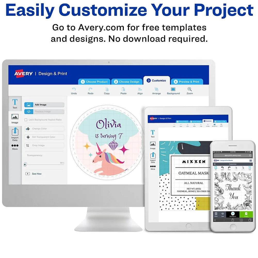 Clearance Avery Pin-Fed Address Labels, White, 1-7/16" x 4", White, 5,000 Labels/Pack (4014)