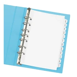 Dividers|Avery Pre-Printed Mini Paper Dividers, A-Z Tabs, White (11313)