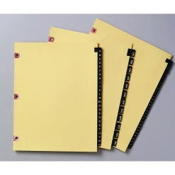 Dividers|Avery Pre-Printed Monthly Dividers, 12-Tab, Black/Gold (25181)