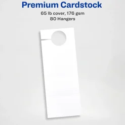 Business Cards*Avery Printable Door Hangers with Tear-Away Cards, 4 1/4