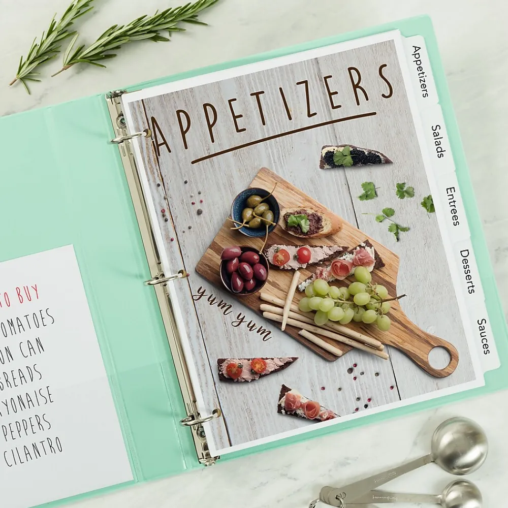 Dividers|Avery Print-On Paper Dividers, 5 Tabs, White (11511)