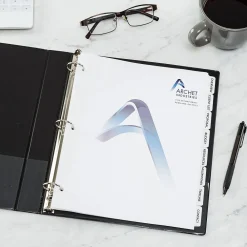 Dividers|Avery Print-On Paper Dividers, 8 Tabs, White, 25 Sets/Pack (11554)