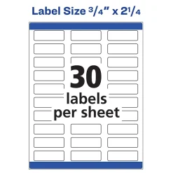 Clearance Avery Print-to-the-Edge Laser Address Labels, 3/4