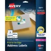 Outlet Avery Print-to-the-Edge Laser Address Labels, 1-1/4" x 2-3/8", White, 450 Labels/Pack (6871)