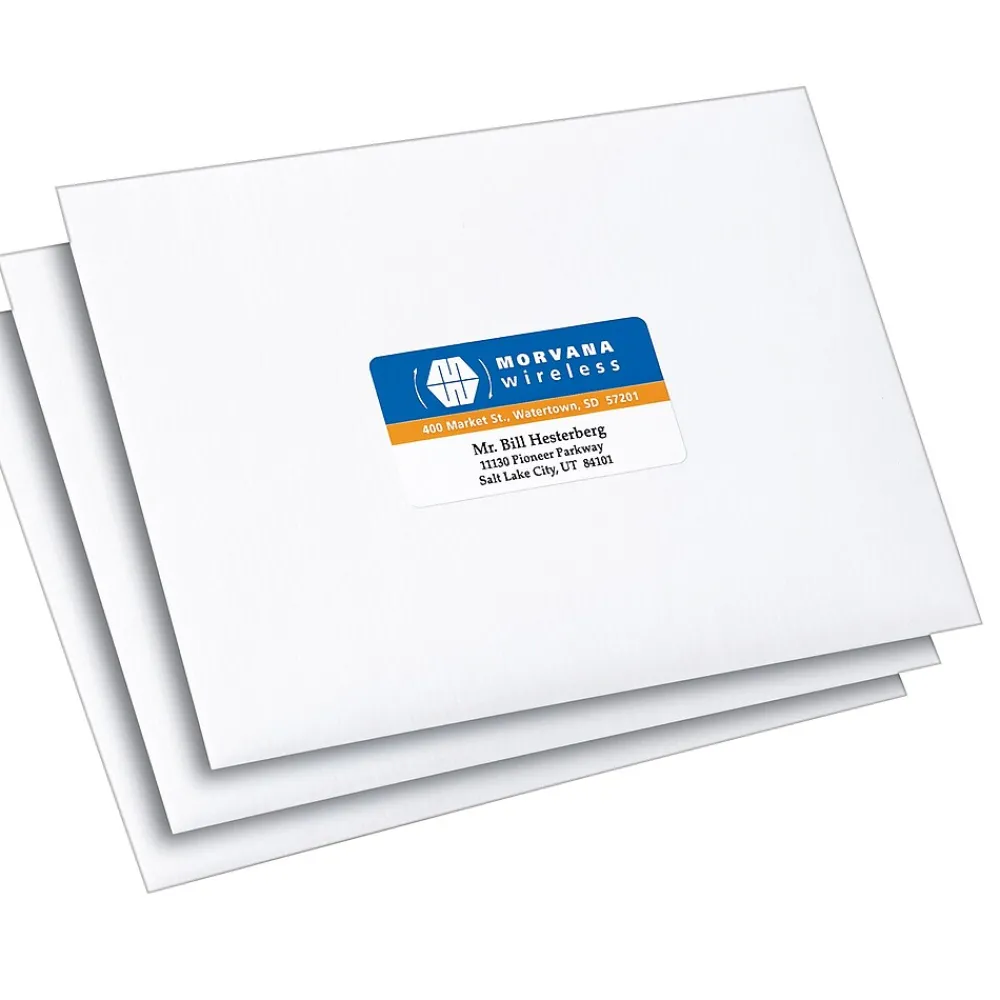 Outlet Avery Print-to-the-Edge Laser Address Labels, 1-1/4" x 2-3/8", White, 450 Labels/Pack (6871)