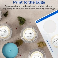 Sale Avery Print-to-the-Edge Laser/Inkjet Round Labels, 2 1/2