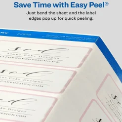 Labels|Avery Print-to-the-Edge Laser/Inkjet Rectangle Labels, 2