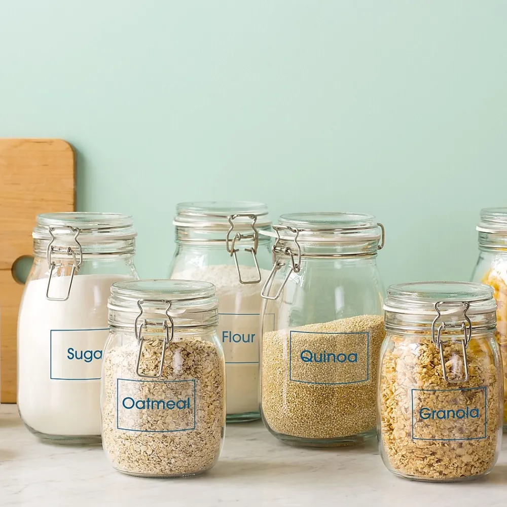 Labels|Avery Print-to-the-Edge Laser/Inkjet Rectangle Labels, 2" x 3", Glossy Clear, 80 Labels/Pack (22822)