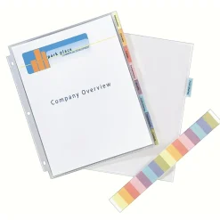 Sheet Protectors|Avery Protect 'n Tab Heavyweight Sheet Protectors, 8-1/2" x 11", Clear, 1/Set (74161)