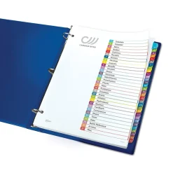 Dividers|Avery Ready Index Table of Contents Paper Dividers, 1-31 Tabs, Contemporary Multicolor (11846)