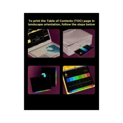 Dividers|Avery Ready Index Table of Contents Paper Dividers, 1-5 Tabs, Multicolor, 6 Sets/Pack (11187)