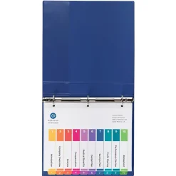 Dividers|Avery Ready Index Table of Contents Paper Dividers, 1-10 Tabs, Multicolor, 6 Sets/Pack (11188)