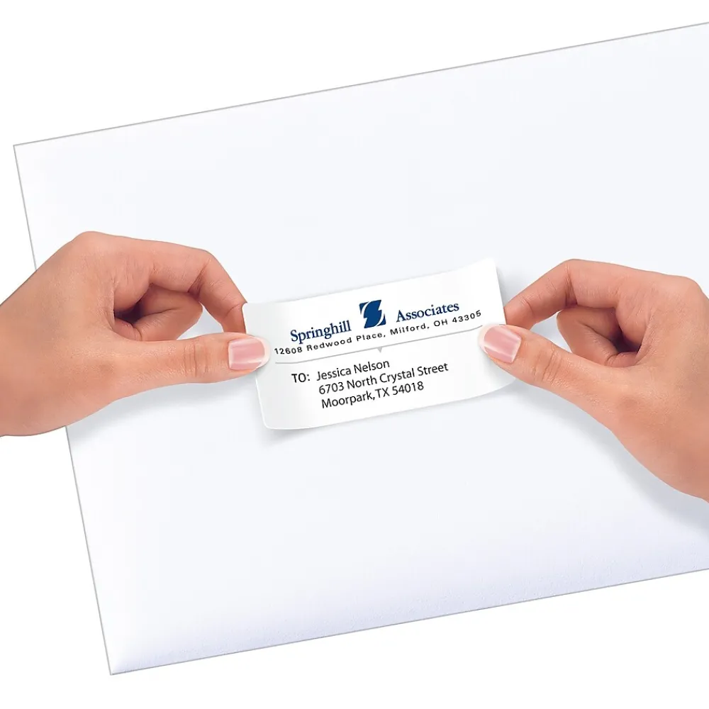 Avery Repositionable Inkjet Shipping Labels, 2" x 4", White, 250 Labels/Pack (58163)