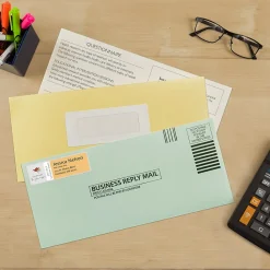 Best Avery Send & Reply Piggyback Laser/Inkjet Mailing Labels, 1-5/8