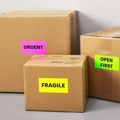 New Avery Sure Feed Laser Shipping Labels, 2"x 4", Neon Assorted, 1,000 Labels/Box (5964)