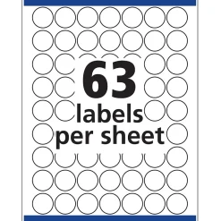 Labels|Avery Sure Feed Laser/Inkjet Multipurpose Labels, 1