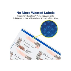 Labels|Avery Sure Feed Laser/Inkjet Rectangle Labels, 2