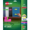 Labels|Avery Sure Feed Laser/Inkjet ID Labels, 1" x 2-5/8", Assorted Neon, 360 Labels/Pack (6479)