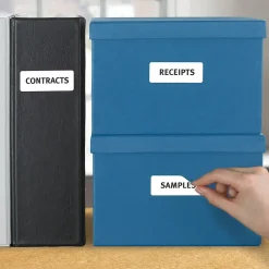 Labels|Avery Sure Feed Laser/Inkjet ID Labels, 1" x 2-5/8", White, 750 Labels/Pack (6460)