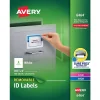 Labels|Avery Sure Feed Laser/Inkjet ID Labels, 3-1/3" x 4", White, 150 Labels/Pack (6464)