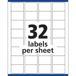 Labels|Avery Sure Feed Laser/Inkjet Identification Labels, 1 1/4