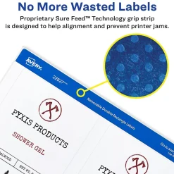 Labels|Avery Sure Feed Laser/Inkjet Durable Print-to-the-Edge Labels, 3.5