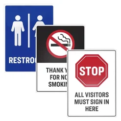 Labels|Avery Surface Safe Laser/Inkjet Label Safety Signs, 3 1/2