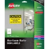 Labels|Avery Surface Safe Laser/Inkjet Label Safety Signs, 7" x 10", White, 15 Labels/Pack (61515)