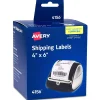 Best Avery Thermal Shipping Labels, 4" x 6", Matte White, 220 Labels/Roll (4156)