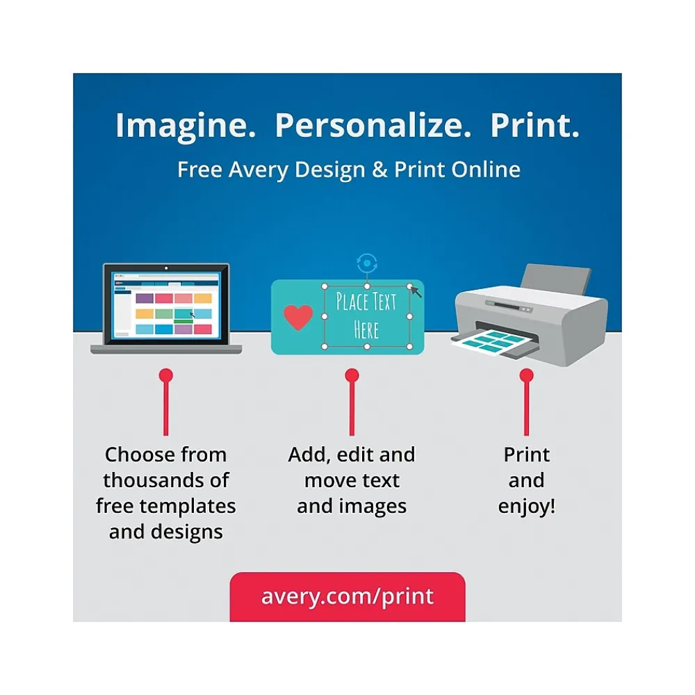 Photo Paper*Avery Tri-Fold Matte Brochure Paper, 8.5" x 11", 100 Sheets/Pack (08324)