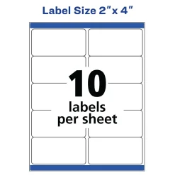 Labels|Avery TrueBlock Inkjet Shipping Labels, 2