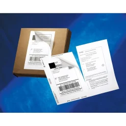 Labels|Avery TrueBlock Inkjet Shipping Labels with Paper Receipts, 5-1/16