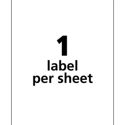 Labels|Avery TrueBlock Laser Durable ID Labels, 8-1/2
