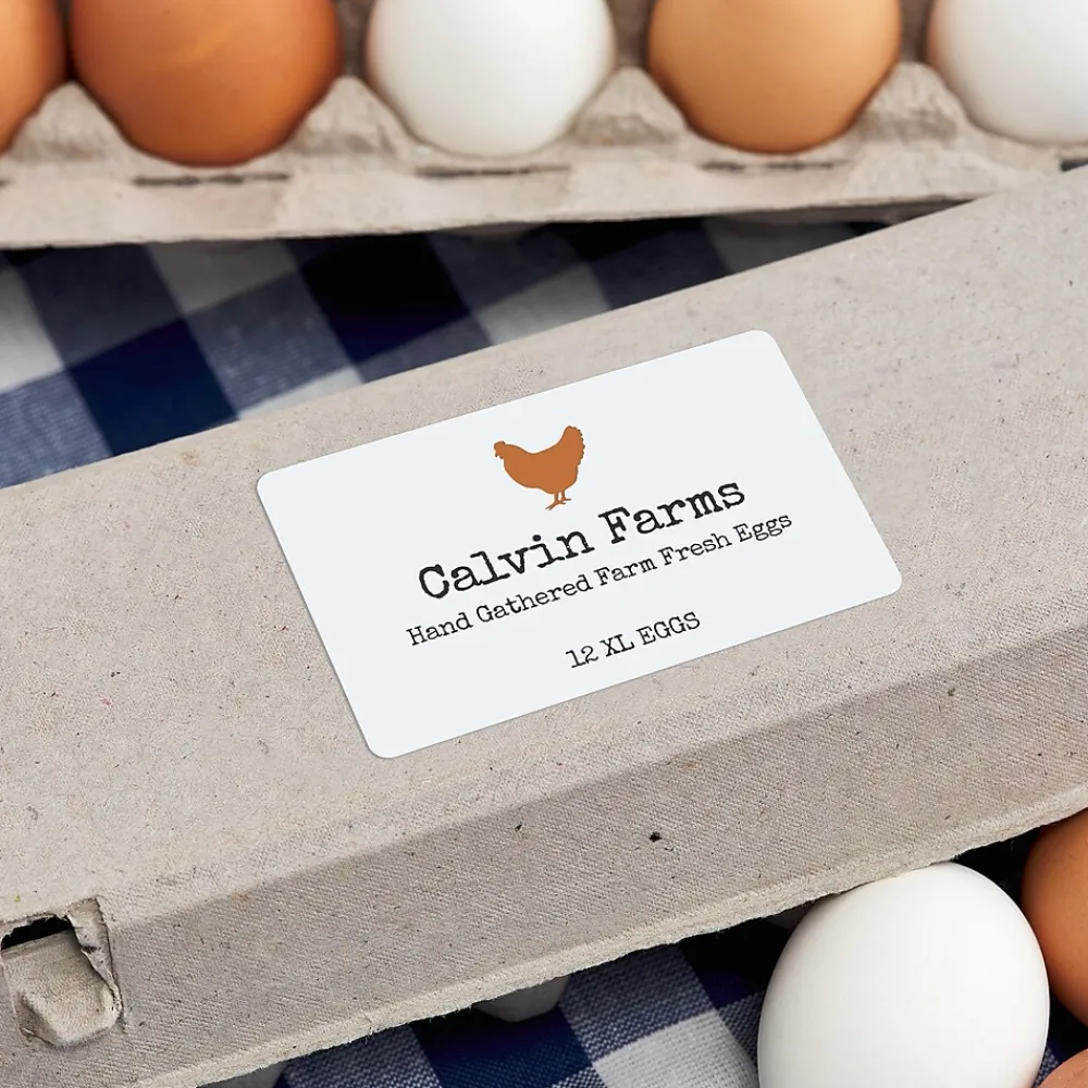 New Avery TrueBlock Laser Shipping Labels, 2-1/2" x 4", White, 800 Labels/Box (5817)