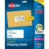 Online Avery TrueBlock Laser Shipping Labels, 2" x 4", White, 250 Labels/Pack (5263)