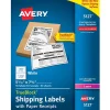 Best Avery TrueBlock Laser Shipping Labels with Paper Receipts, 5-1/16" x 7-5/8", White, 50 Labels/Box (5127)