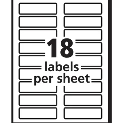 Labels|Avery TrueBlock Laser/Inkjet Extra Large File Folder Labels, 15/16