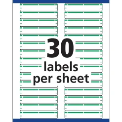 Labels|Avery TrueBlock Laser/Inkjet File Folder Labels, 2/3