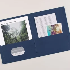 Pocket Folders|Avery Two-Pocket Folders, Dark Blue, 25/Box (47985)