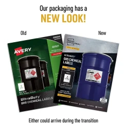 Best Avery UltraDuty Waterproof Laser GHS Chemical Labels, 8-1/2
