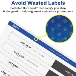 Labels|Avery Waterproof Laser/ Inkjet Wraparound Labels, 1.25