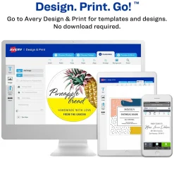Labels|Avery Waterproof Laser/ Inkjet Wraparound Labels, 1.25