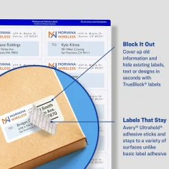 Labels|Avery Waterproof Laser Shipping Labels, 2