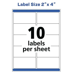 Labels|Avery Waterproof Laser Shipping Labels, 2