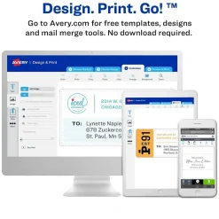 Discount Avery Waterproof Laser Shipping Labels, 5-1/2